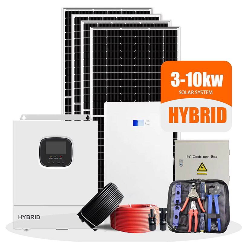 Solar Panel System 10Kw - Hybrid-Solaranlagen-Set 1000W 3KW 5KW 8KW 10KW