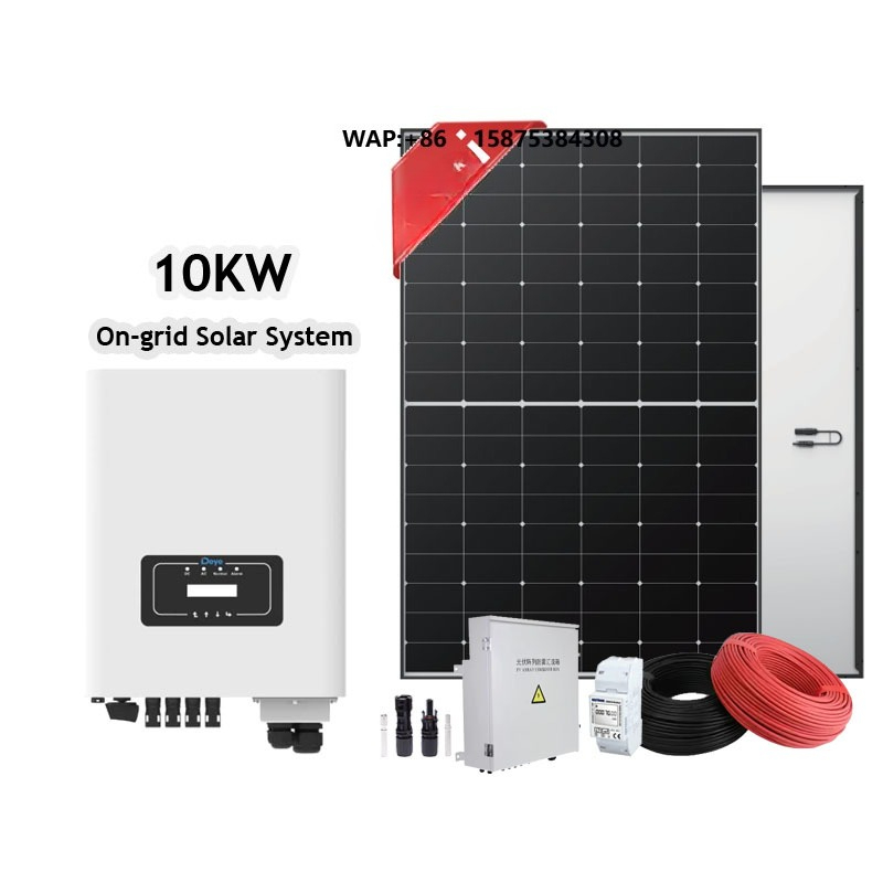 Solar Panel System 10Kw - 10kW Komplettes PV-Kit Netzgekoppeltes Solarsystem Einphasiger