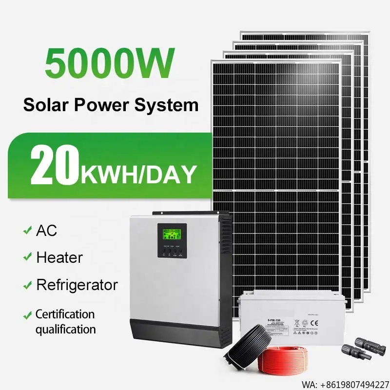 Solar Panel System 10Kw - 5kW 10kW 20kW Solarstromsystem Komplettset Solarmodule