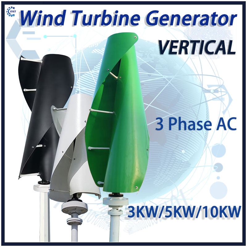 Renewable Energy Grid - Freie Energie 10KW Vertikalachsen-Generator mit Off-Grid-System