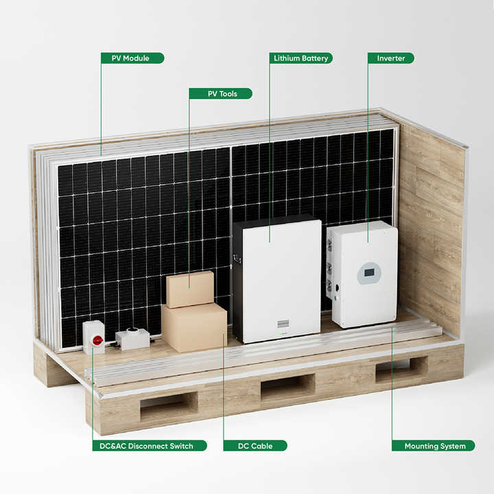 Deye 5kW 10kW 15kW Hybrid-Sola – Solar Panel System 10Kw Bewertung und Preis