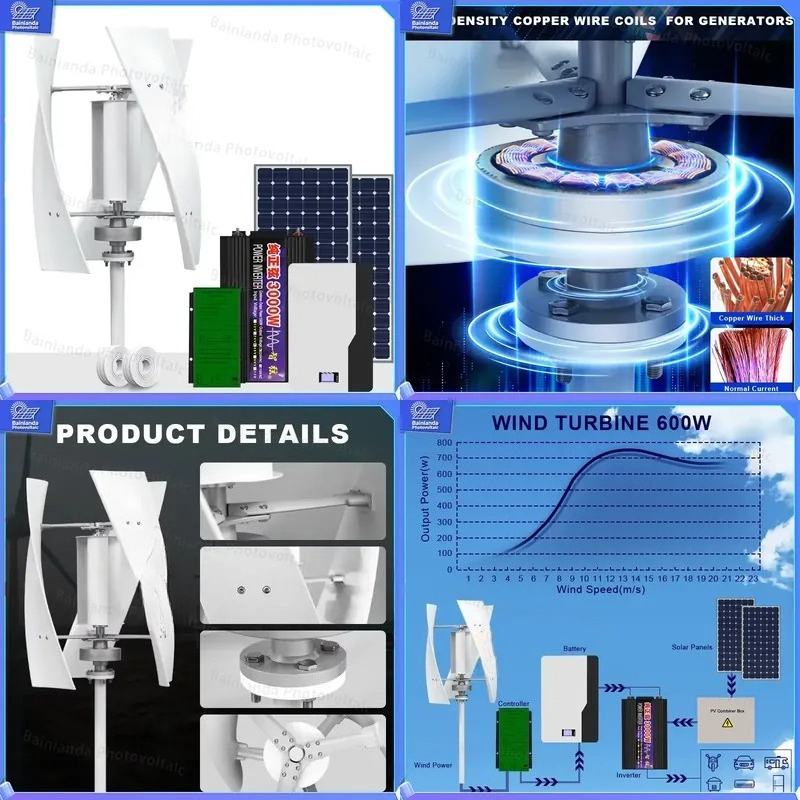 Vertikaler Windturbinengenerat – Renewable Energy Grid Bewertung und Preis